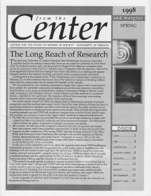 Cover of 1998 Spring "From the Center and Margins"