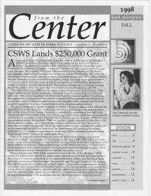 Cover of 1998 Fall "From the Center and Margins"