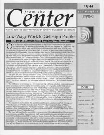 Cover of 1999 Spring "From the Center and Margins"