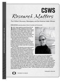 First page of 2008 Fall Research Matters