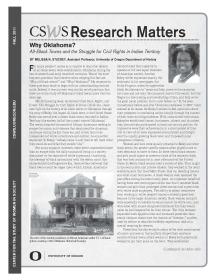 First page of 2011 Fall Research Matters