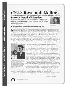 First page of the 2013 Winter Research Matters