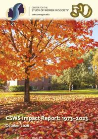 Report cover showing autum trees around Hendricks Hall.