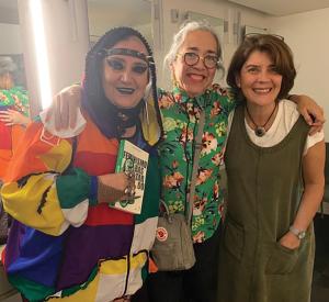 Pictured from left are María Galindo, Christina Rivera Garza, and Magela Baudoin