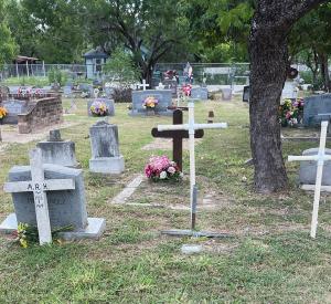 The Hernández family plot in the Guadalupe Cemetary / photo provided by Teresa Hernández-Reed.
