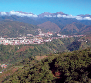 Mérida, Venezuela from a distance / photo by Reuben Zahler. 