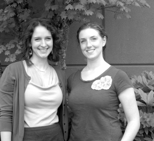 In spring 2014, Marina Rosenthal (l) and Carly Smith helped organize a new CSWS Research Interest Group, the UO Coalition to End Sexual Violence (UO-CESV). 