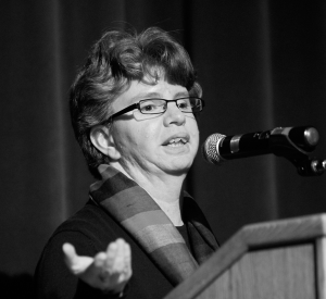Gabriela Martínez speaks at the CSWS 40th Anniversary Celebration