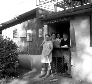 Kitchen staff at the “organopónico,” or urban farm / photograph by Christina Ergas.