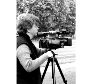 Gabriela Martínez filming 