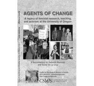 Poster for the "Agents of Change" documentary showing