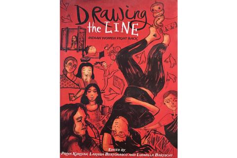 The cover of "Drawing the Line: Indian Women Fight Back"