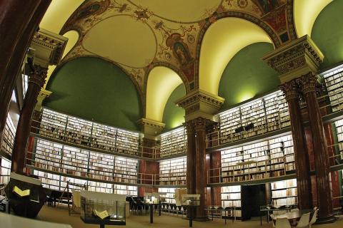 he Herzog-August Library in Wolfenbüttel, Germany, where Bayerl conducted part of her research.