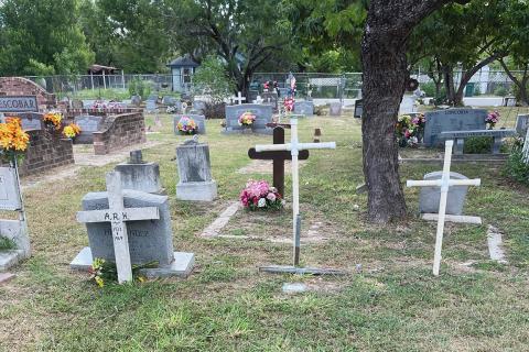 The Hernández family plot in the Guadalupe Cemetary / photo provided by Teresa Hernández-Reed.