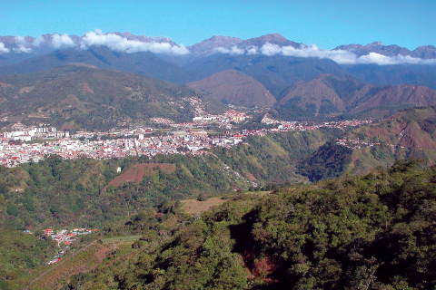 Mérida, Venezuela from a distance / photo by Reuben Zahler. 