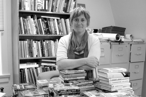 Science fiction is one of Carol Stabile’s areas of research. She will be teaching a course on feminist science fiction during AY 2013-14 / photo by Alice Evans.