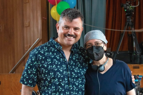 Pictured is Ernesto Javier Martinez and Adelina Anthony.