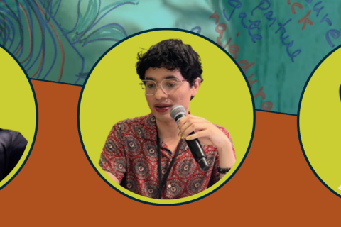 Pictured are event speakers Alejandro Marin, Salome Herrera, and Moe Gamez.