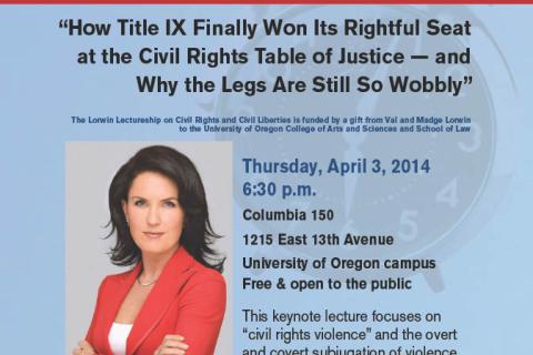 Poster form the 2014 Lorwin Lecture with Wendy Murphy
