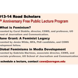 PowerPoint slide of the 40th Anniversary Road Scholars offerings