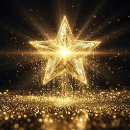 A glowing star.