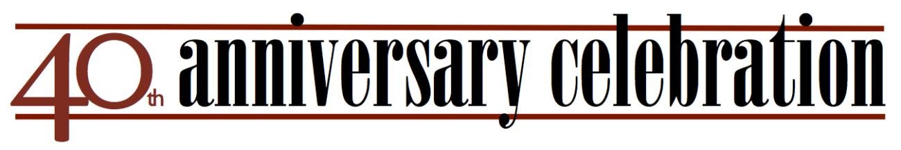CSWS 40th Anniversary logo