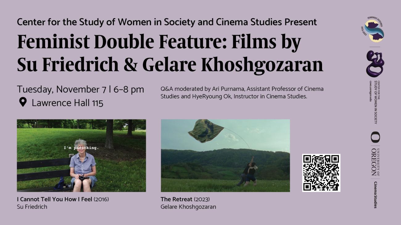 Join CSWS for a feminist double feature of avant-garde films on Nov. 7.