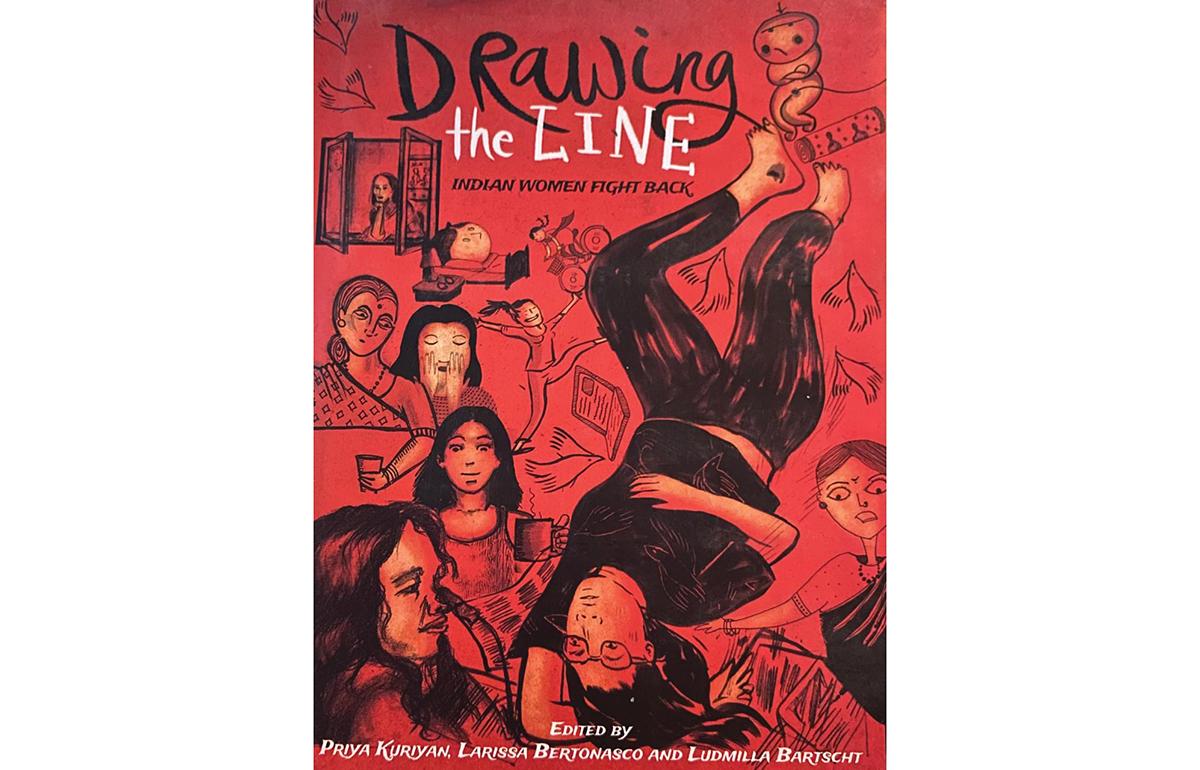 The cover of "Drawing the Line: Indian Women Fight Back"