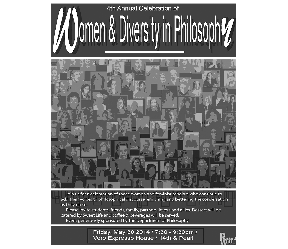A graphic for “"The Status of Women in Philosophy at the University of Oregon and Beyond"
