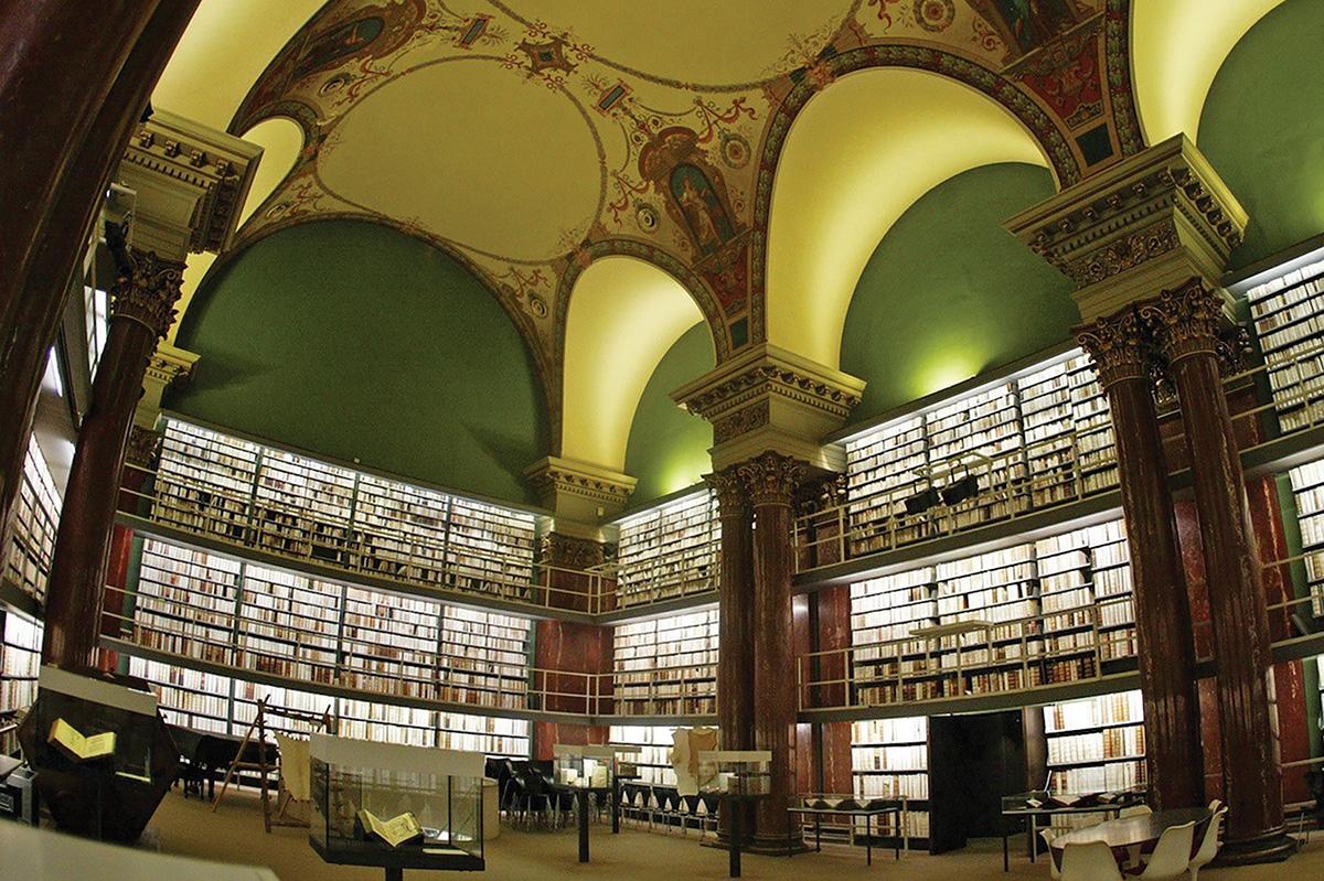 he Herzog-August Library in Wolfenbüttel, Germany, where Bayerl conducted part of her research.