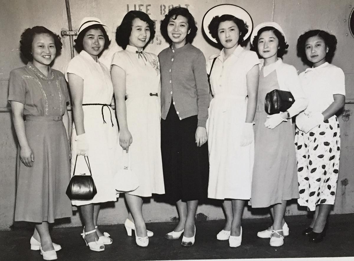 Travel from Yokohama to San Francisco aboard the General Collins military ship, July 1951 / photo from a private collection.