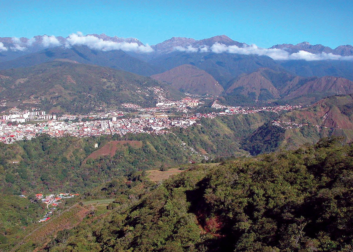 Mérida, Venezuela from a distance / photo by Reuben Zahler. 