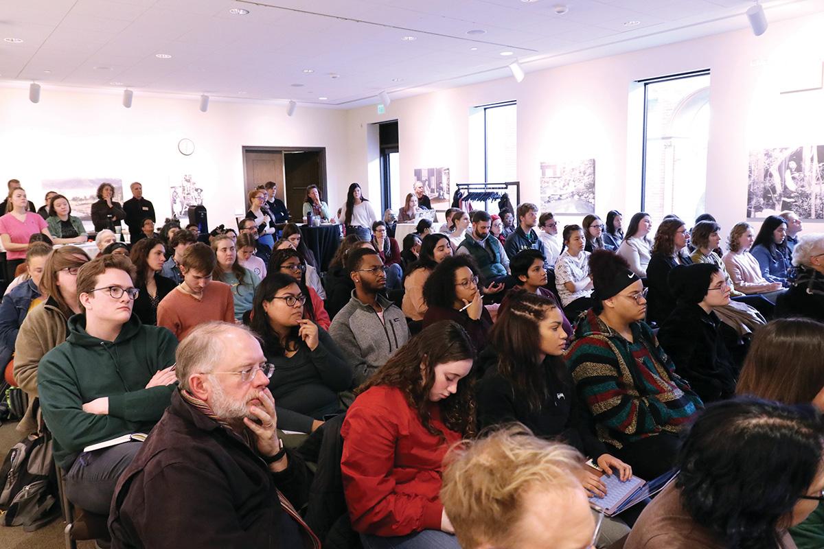 Audience at Tina Campt's Lorwin Lecture