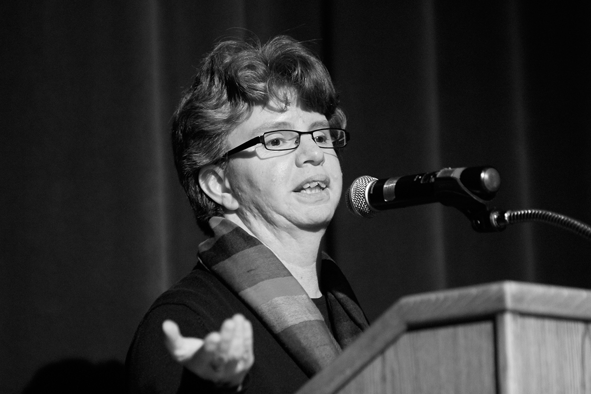 Gabriela Martínez speaks at the CSWS 40th Anniversary Celebration