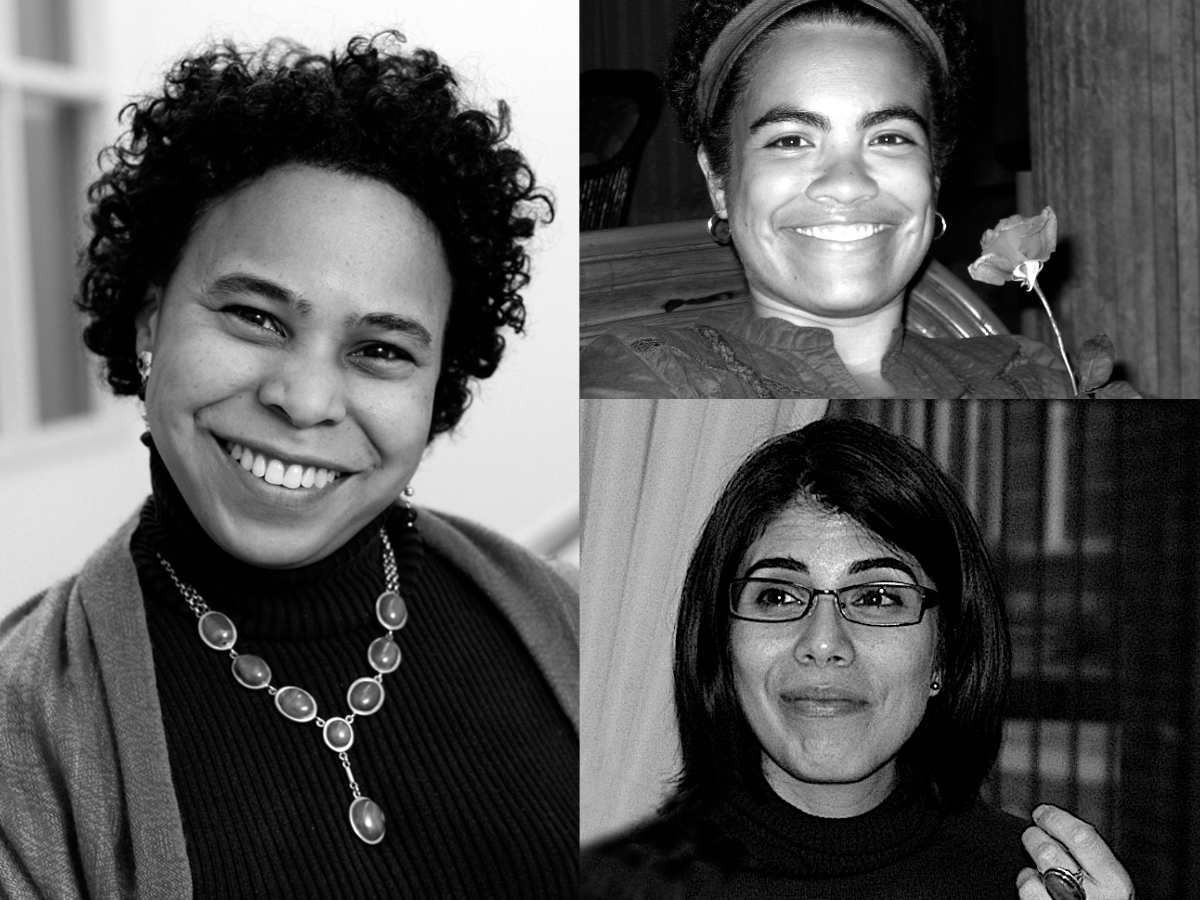 (Left) Michelle McKinley, (Top Right) Tania Triana, (Bottom Right) Priscilla Peña Ovalle