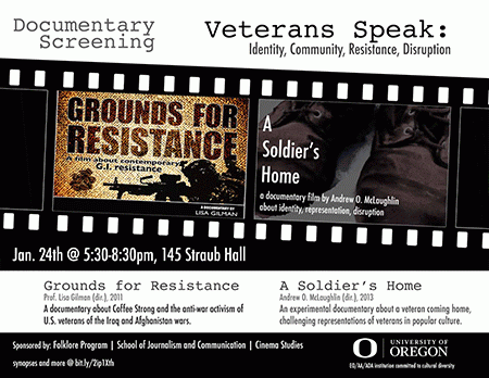 Veterans Speak: Identity, Community, Resistance Disruption