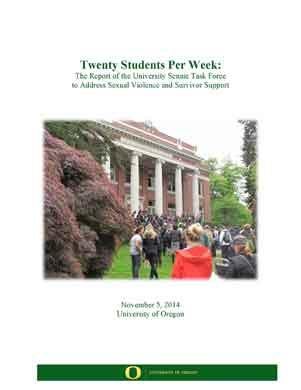 Senate Task Force Report Cover Page.