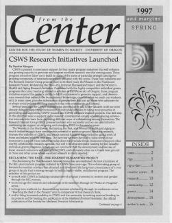 The front page of the Spring 1997 "From the Center and Margins" Newsletter