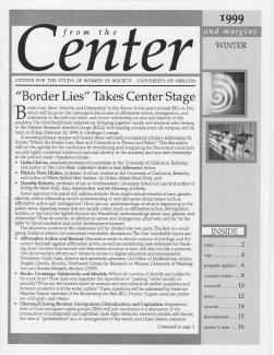 Cover of 1999 Winter "From the Center and Margins"