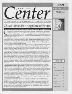 Cover of 1999 Fall "From the Center and Margins"