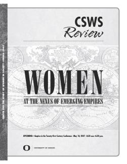 Cover of 2007 Spring CSWS Review