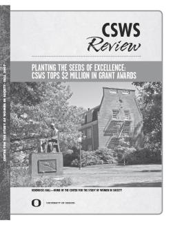 Cover of 2007 Fall CSWS Review