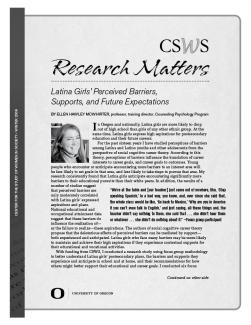 First page of 2009 Winter Research Matters
