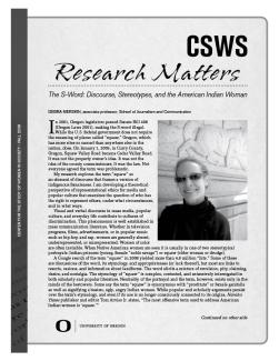 First page of 2008 Fall Research Matters