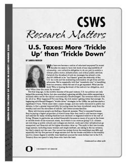 First page of 2006 Summer Research Matters