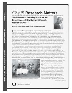 First page of the 2014 Spring Research Matters