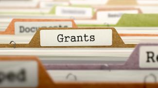 Image of file folders for grants.