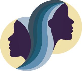 CSWS logo of two female profiles facing outward