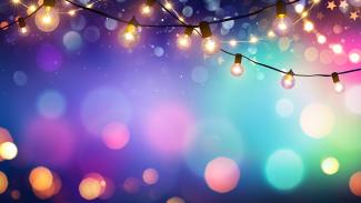 Christmas lights.