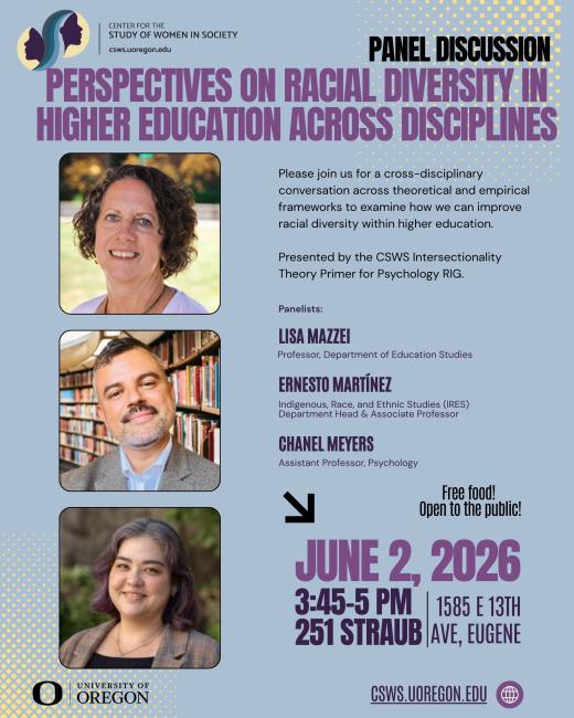 Image of event flier with photos of panelists.
